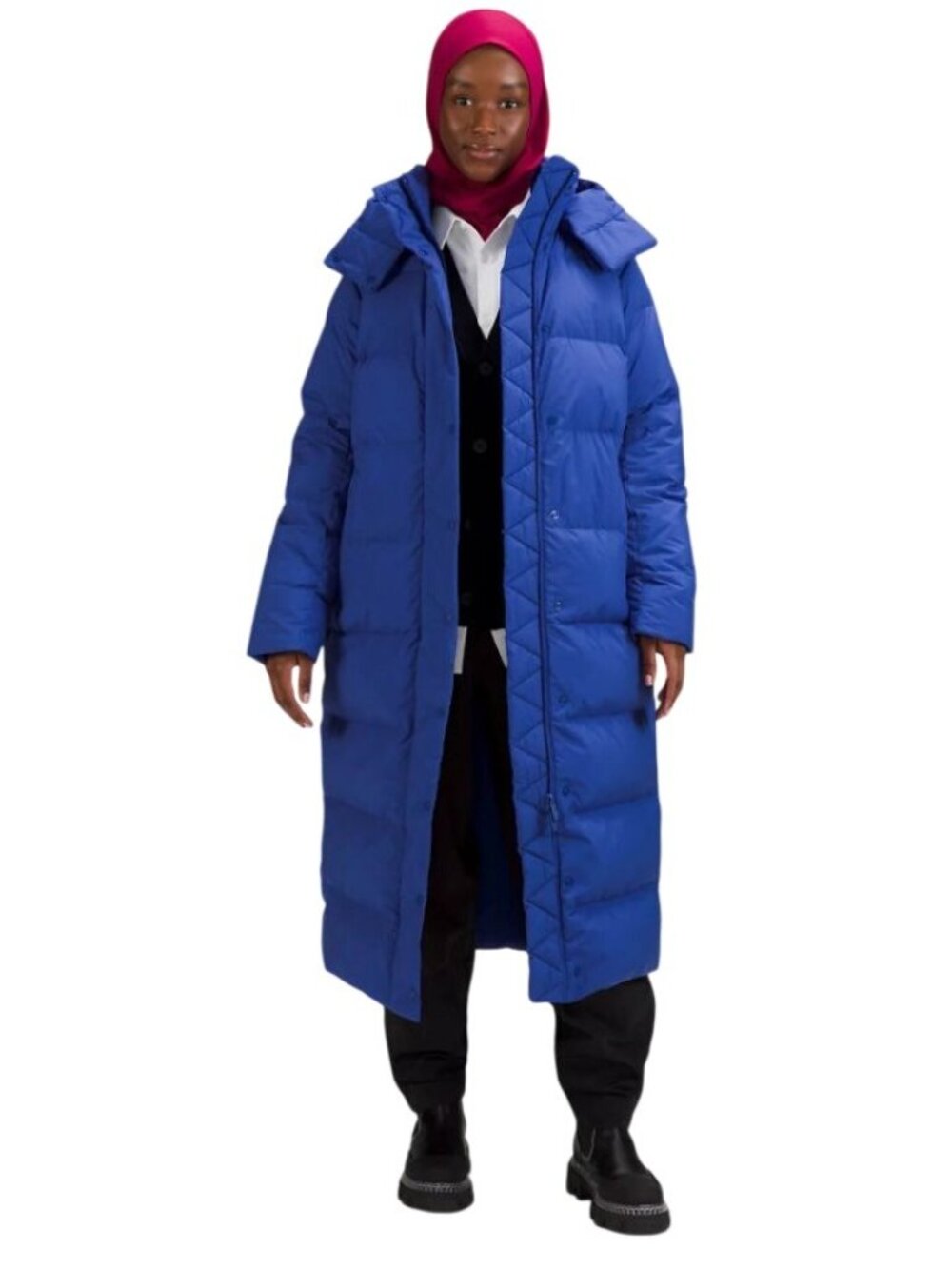 Lululemon Wonder puff Long Jacket in Psychic NWT - Size 2 - Picture 3 of 13